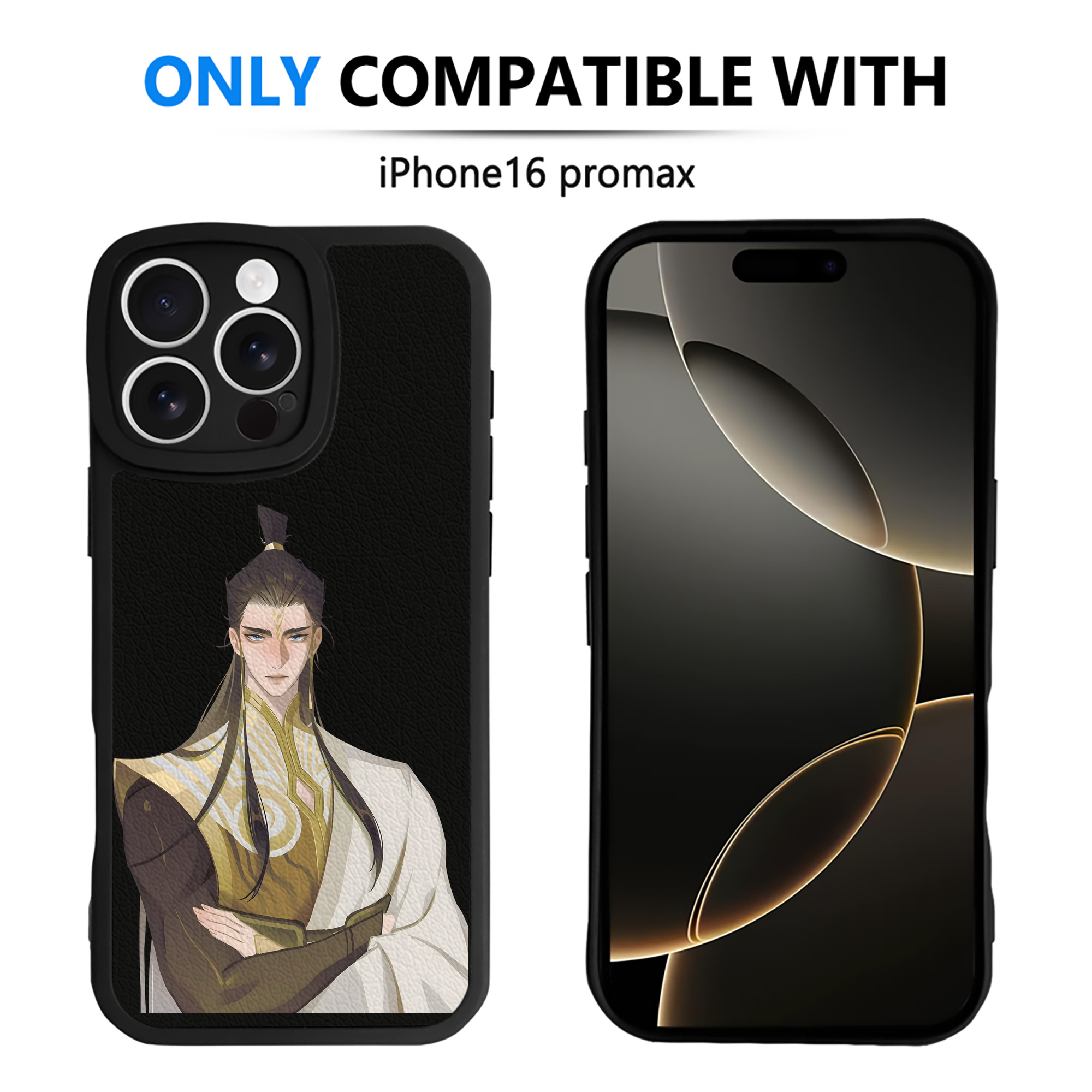 （画像用） Ne Zha 2 ナタ 魔童の大暴れ 【iPhone 16シリーズ対応】シリコンスマホケース（レザー調） 材質：シリコン